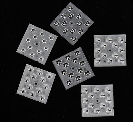 12in1 Alta potenza 50x50MM Multi Lens Array Lenti ottiche LED per illuminazione stradale a LED