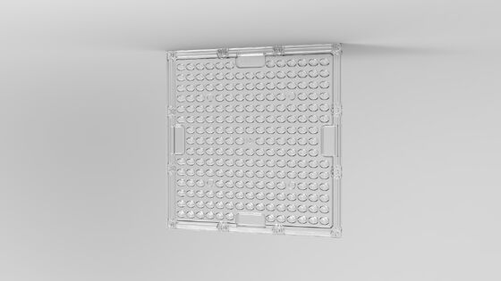 Lenti a catena a LED PC di grado ottico con trasmittanza del 92%, resistenti agli urti e anti-UV per l'illuminazione esterna